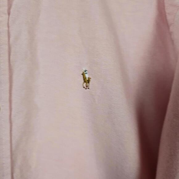 Ralph Lauren Sport Shirt Men Size 14 Pink Button Down Long Sleeve - Picture 3 of 9